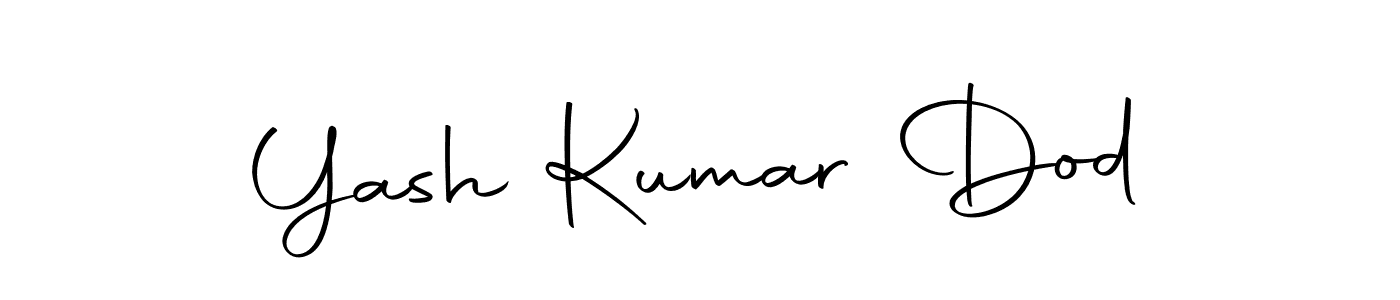 Yash Kumar Dod stylish signature style. Best Handwritten Sign (Autography-DOLnW) for my name. Handwritten Signature Collection Ideas for my name Yash Kumar Dod. Yash Kumar Dod signature style 10 images and pictures png
