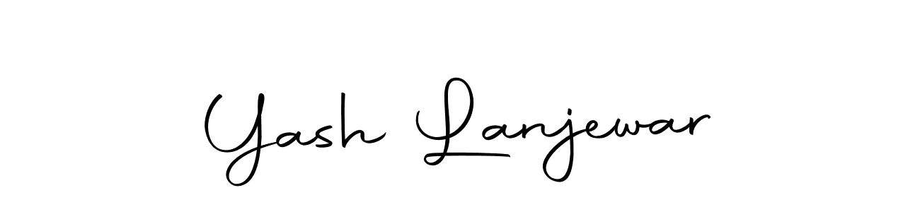 if you are searching for the best signature style for your name Yash Lanjewar. so please give up your signature search. here we have designed multiple signature styles  using Autography-DOLnW. Yash Lanjewar signature style 10 images and pictures png
