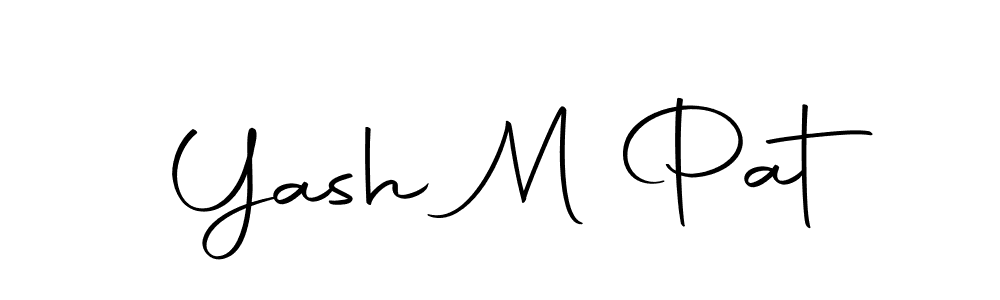 Yash M Pat stylish signature style. Best Handwritten Sign (Autography-DOLnW) for my name. Handwritten Signature Collection Ideas for my name Yash M Pat. Yash M Pat signature style 10 images and pictures png