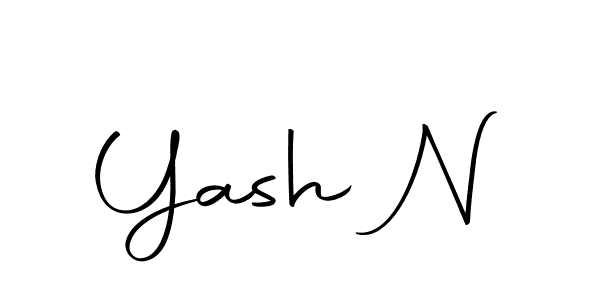 Here are the top 10 professional signature styles for the name Yash N. These are the best autograph styles you can use for your name. Yash N signature style 10 images and pictures png