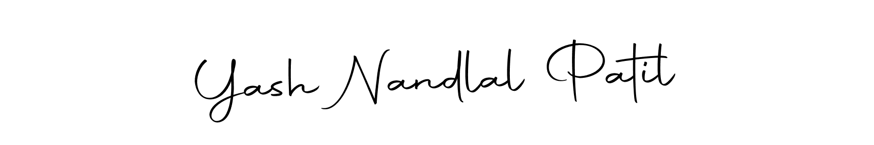 How to make Yash Nandlal Patil name signature. Use Autography-DOLnW style for creating short signs online. This is the latest handwritten sign. Yash Nandlal Patil signature style 10 images and pictures png