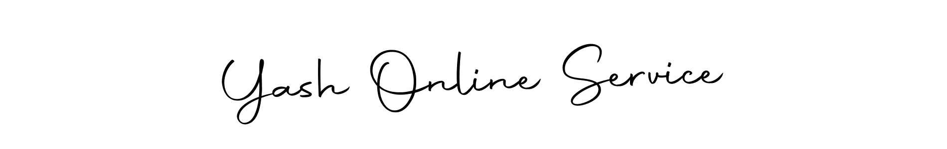 How to make Yash Online Service name signature. Use Autography-DOLnW style for creating short signs online. This is the latest handwritten sign. Yash Online Service signature style 10 images and pictures png
