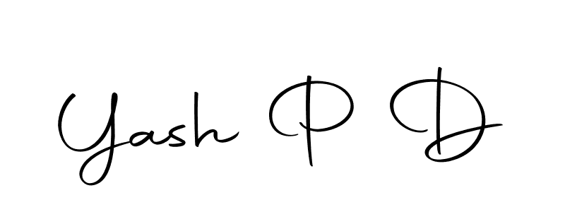 Create a beautiful signature design for name Yash P D. With this signature (Autography-DOLnW) fonts, you can make a handwritten signature for free. Yash P D signature style 10 images and pictures png