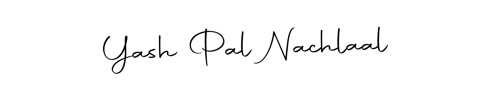 How to make Yash Pal Nachlaal name signature. Use Autography-DOLnW style for creating short signs online. This is the latest handwritten sign. Yash Pal Nachlaal signature style 10 images and pictures png