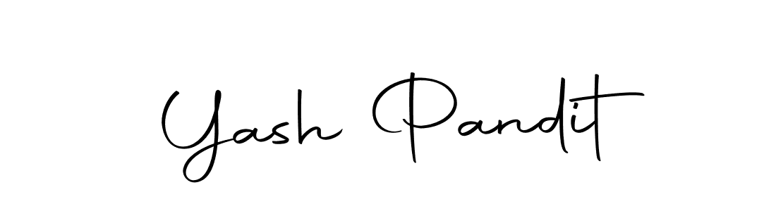 Create a beautiful signature design for name Yash Pandit. With this signature (Autography-DOLnW) fonts, you can make a handwritten signature for free. Yash Pandit signature style 10 images and pictures png