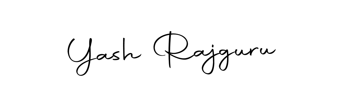 How to make Yash Rajguru name signature. Use Autography-DOLnW style for creating short signs online. This is the latest handwritten sign. Yash Rajguru signature style 10 images and pictures png