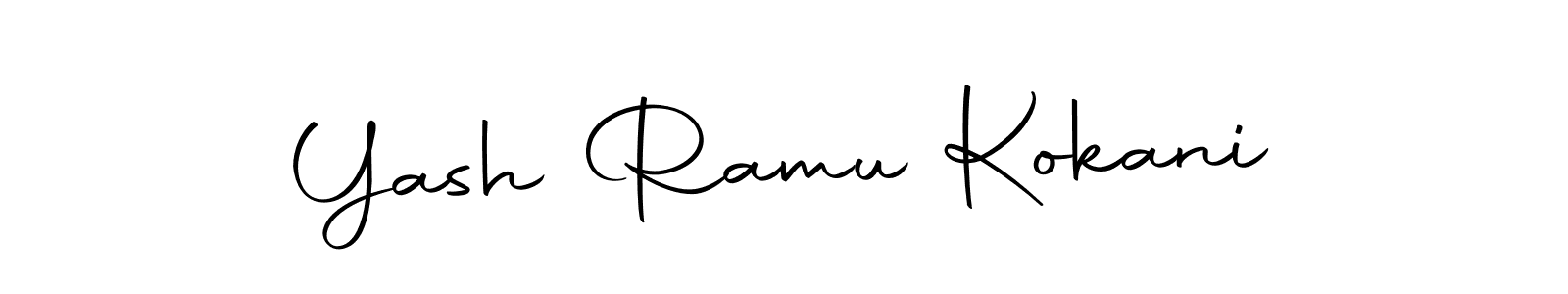 The best way (Autography-DOLnW) to make a short signature is to pick only two or three words in your name. The name Yash Ramu Kokani include a total of six letters. For converting this name. Yash Ramu Kokani signature style 10 images and pictures png