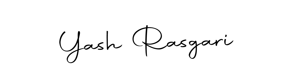 How to make Yash Rasgari name signature. Use Autography-DOLnW style for creating short signs online. This is the latest handwritten sign. Yash Rasgari signature style 10 images and pictures png