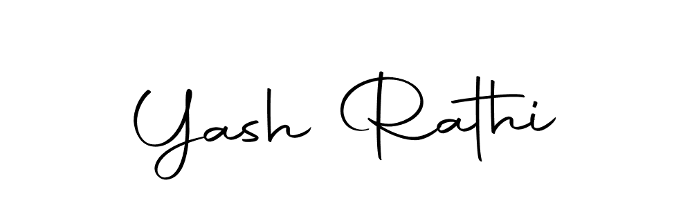 Create a beautiful signature design for name Yash Rathi. With this signature (Autography-DOLnW) fonts, you can make a handwritten signature for free. Yash Rathi signature style 10 images and pictures png