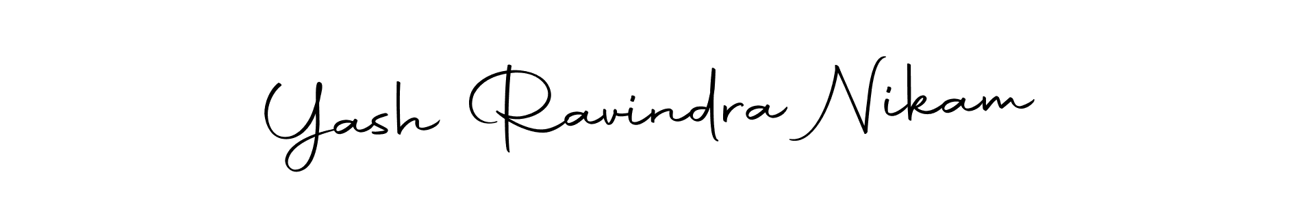 Make a short Yash Ravindra Nikam signature style. Manage your documents anywhere anytime using Autography-DOLnW. Create and add eSignatures, submit forms, share and send files easily. Yash Ravindra Nikam signature style 10 images and pictures png