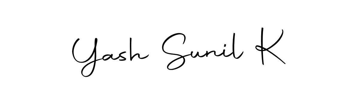 Yash Sunil K stylish signature style. Best Handwritten Sign (Autography-DOLnW) for my name. Handwritten Signature Collection Ideas for my name Yash Sunil K. Yash Sunil K signature style 10 images and pictures png