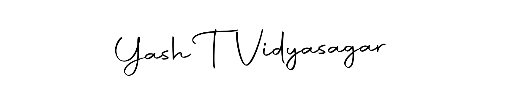 Make a beautiful signature design for name Yash T Vidyasagar. With this signature (Autography-DOLnW) style, you can create a handwritten signature for free. Yash T Vidyasagar signature style 10 images and pictures png