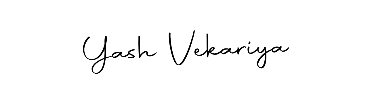 You can use this online signature creator to create a handwritten signature for the name Yash Vekariya. This is the best online autograph maker. Yash Vekariya signature style 10 images and pictures png