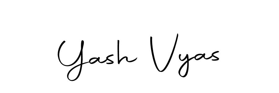 Use a signature maker to create a handwritten signature online. With this signature software, you can design (Autography-DOLnW) your own signature for name Yash Vyas. Yash Vyas signature style 10 images and pictures png