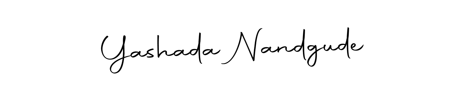 Make a beautiful signature design for name Yashada Nandgude. Use this online signature maker to create a handwritten signature for free. Yashada Nandgude signature style 10 images and pictures png