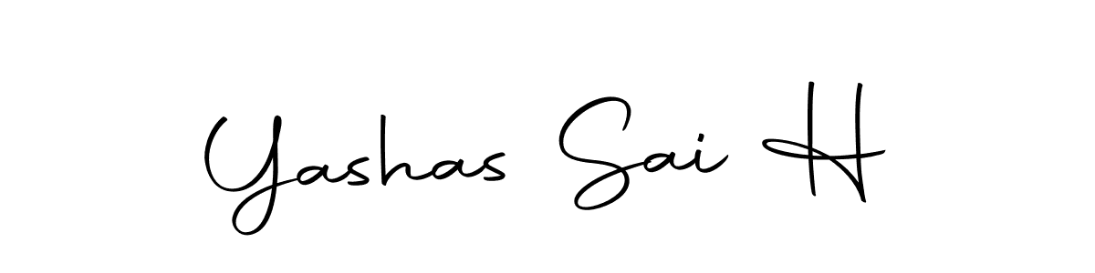 Here are the top 10 professional signature styles for the name Yashas Sai H. These are the best autograph styles you can use for your name. Yashas Sai H signature style 10 images and pictures png