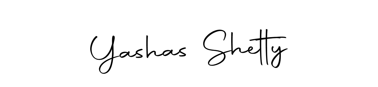 Create a beautiful signature design for name Yashas Shetty. With this signature (Autography-DOLnW) fonts, you can make a handwritten signature for free. Yashas Shetty signature style 10 images and pictures png