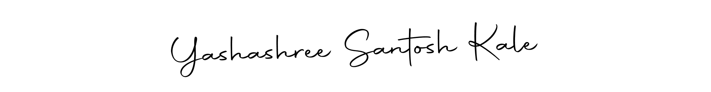 Make a beautiful signature design for name Yashashree Santosh Kale. With this signature (Autography-DOLnW) style, you can create a handwritten signature for free. Yashashree Santosh Kale signature style 10 images and pictures png