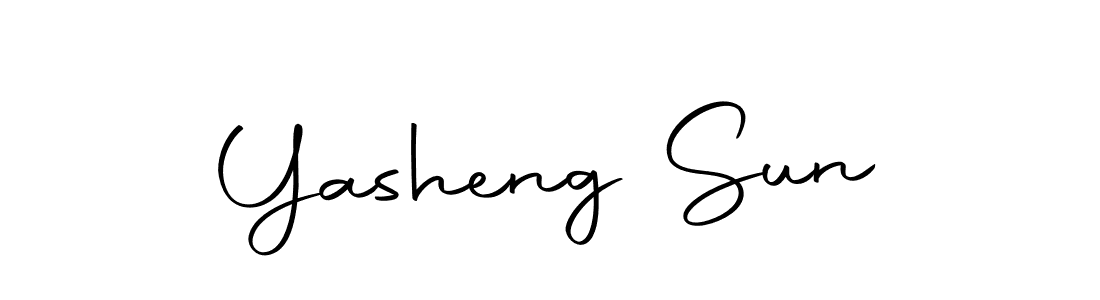 You should practise on your own different ways (Autography-DOLnW) to write your name (Yasheng Sun) in signature. don't let someone else do it for you. Yasheng Sun signature style 10 images and pictures png