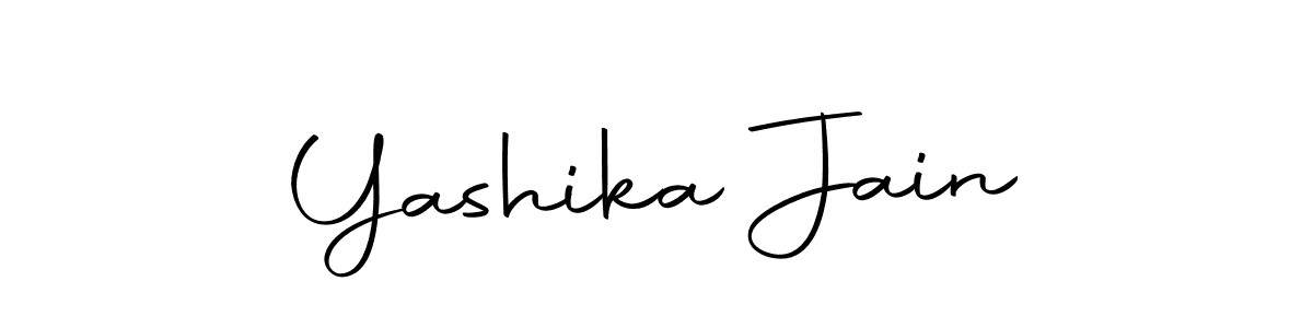 Create a beautiful signature design for name Yashika Jain. With this signature (Autography-DOLnW) fonts, you can make a handwritten signature for free. Yashika Jain signature style 10 images and pictures png