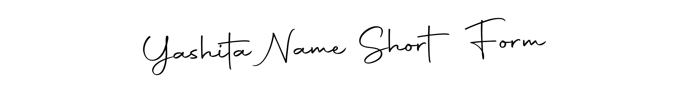 Use a signature maker to create a handwritten signature online. With this signature software, you can design (Autography-DOLnW) your own signature for name Yashita Name Short Form. Yashita Name Short Form signature style 10 images and pictures png