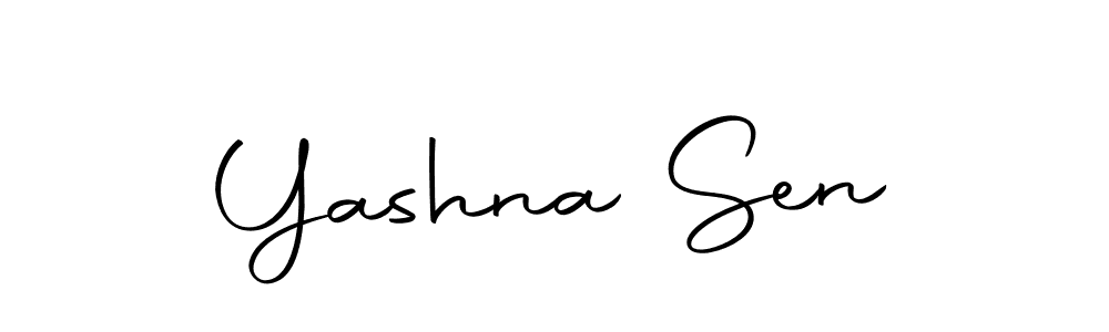 Create a beautiful signature design for name Yashna Sen. With this signature (Autography-DOLnW) fonts, you can make a handwritten signature for free. Yashna Sen signature style 10 images and pictures png