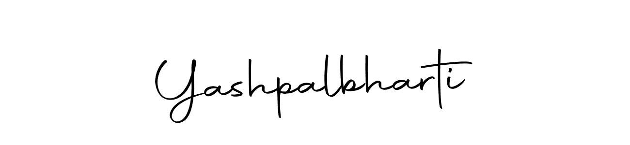 Yashpalbharti stylish signature style. Best Handwritten Sign (Autography-DOLnW) for my name. Handwritten Signature Collection Ideas for my name Yashpalbharti. Yashpalbharti signature style 10 images and pictures png