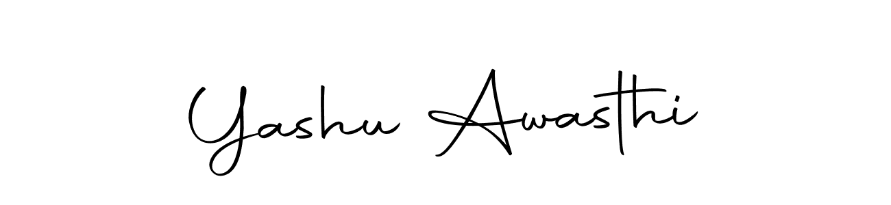 You should practise on your own different ways (Autography-DOLnW) to write your name (Yashu Awasthi) in signature. don't let someone else do it for you. Yashu Awasthi signature style 10 images and pictures png