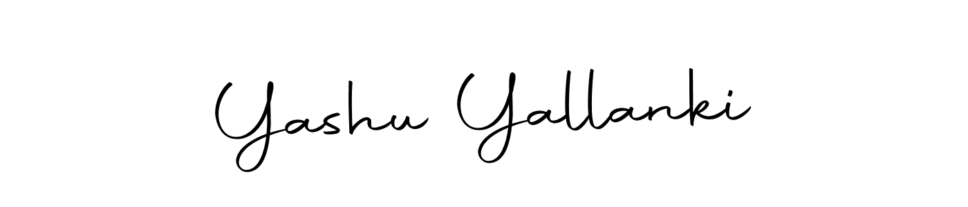 Create a beautiful signature design for name Yashu Yallanki. With this signature (Autography-DOLnW) fonts, you can make a handwritten signature for free. Yashu Yallanki signature style 10 images and pictures png