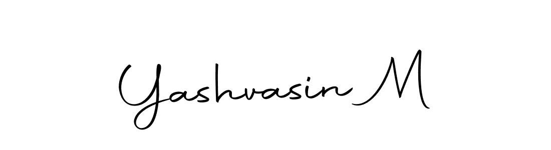 Make a beautiful signature design for name Yashvasin M. With this signature (Autography-DOLnW) style, you can create a handwritten signature for free. Yashvasin M signature style 10 images and pictures png