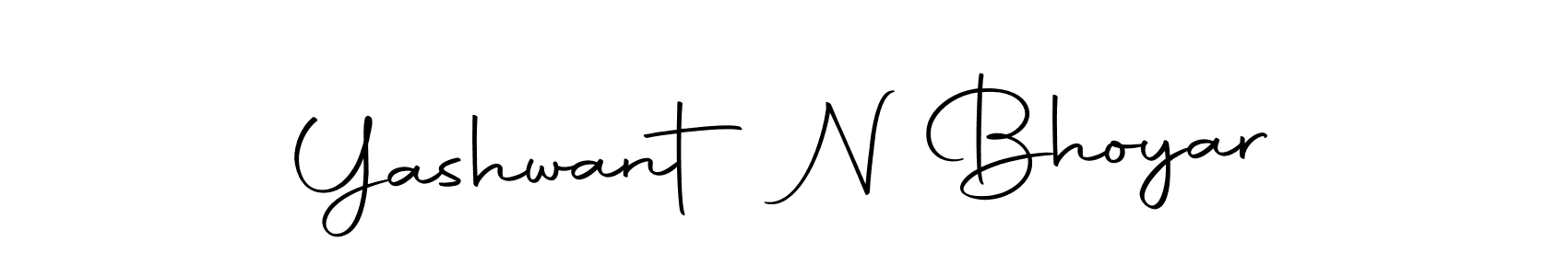 Create a beautiful signature design for name Yashwant N Bhoyar. With this signature (Autography-DOLnW) fonts, you can make a handwritten signature for free. Yashwant N Bhoyar signature style 10 images and pictures png