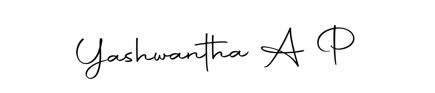 How to make Yashwantha A P name signature. Use Autography-DOLnW style for creating short signs online. This is the latest handwritten sign. Yashwantha A P signature style 10 images and pictures png