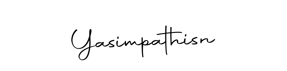 Design your own signature with our free online signature maker. With this signature software, you can create a handwritten (Autography-DOLnW) signature for name Yasimpathisn. Yasimpathisn signature style 10 images and pictures png