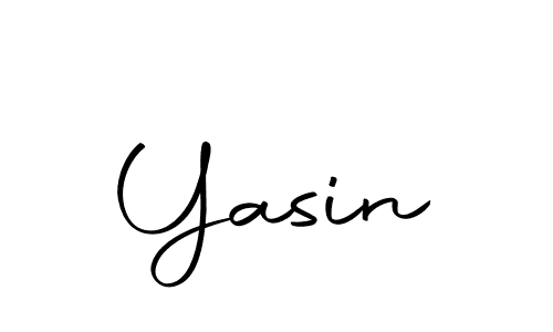 Design your own signature with our free online signature maker. With this signature software, you can create a handwritten (Autography-DOLnW) signature for name Yasin. Yasin signature style 10 images and pictures png