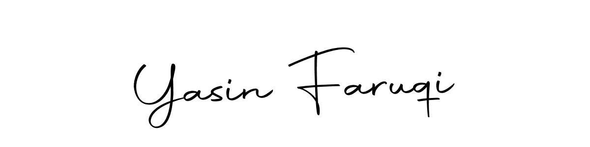 Create a beautiful signature design for name Yasin Faruqi. With this signature (Autography-DOLnW) fonts, you can make a handwritten signature for free. Yasin Faruqi signature style 10 images and pictures png