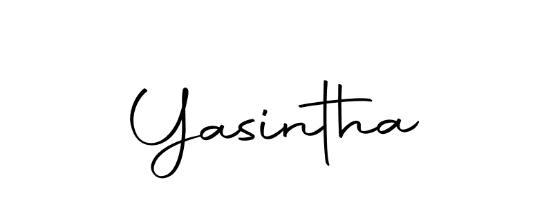 Design your own signature with our free online signature maker. With this signature software, you can create a handwritten (Autography-DOLnW) signature for name Yasintha. Yasintha signature style 10 images and pictures png