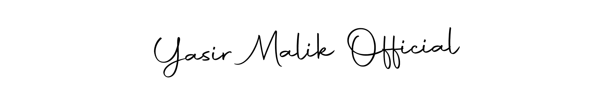 Also we have Yasir Malik Official name is the best signature style. Create professional handwritten signature collection using Autography-DOLnW autograph style. Yasir Malik Official signature style 10 images and pictures png