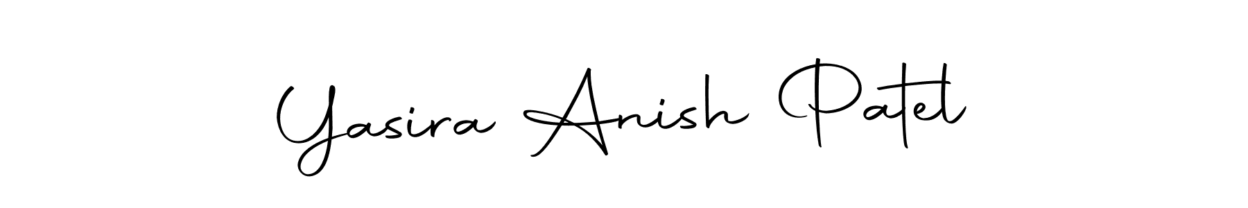 Make a short Yasira Anish Patel signature style. Manage your documents anywhere anytime using Autography-DOLnW. Create and add eSignatures, submit forms, share and send files easily. Yasira Anish Patel signature style 10 images and pictures png