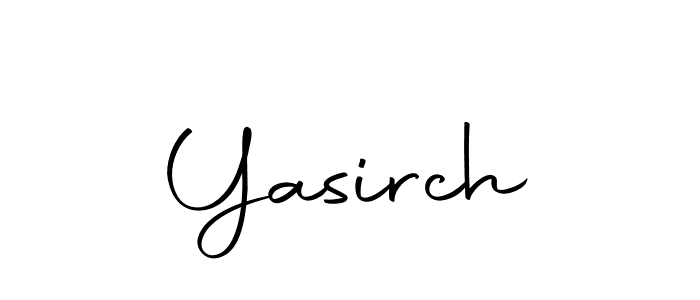 Design your own signature with our free online signature maker. With this signature software, you can create a handwritten (Autography-DOLnW) signature for name Yasirch. Yasirch signature style 10 images and pictures png