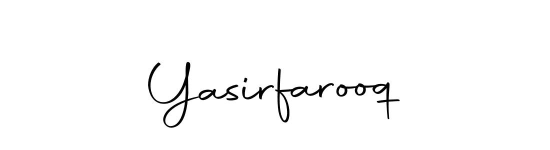 Design your own signature with our free online signature maker. With this signature software, you can create a handwritten (Autography-DOLnW) signature for name Yasirfarooq. Yasirfarooq signature style 10 images and pictures png