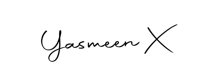 Use a signature maker to create a handwritten signature online. With this signature software, you can design (Autography-DOLnW) your own signature for name Yasmeen X. Yasmeen X signature style 10 images and pictures png