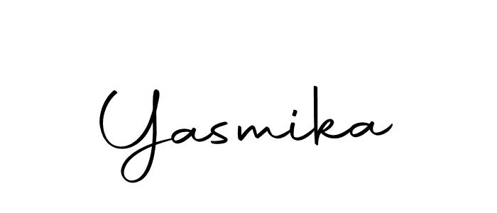 if you are searching for the best signature style for your name Yasmika. so please give up your signature search. here we have designed multiple signature styles  using Autography-DOLnW. Yasmika signature style 10 images and pictures png