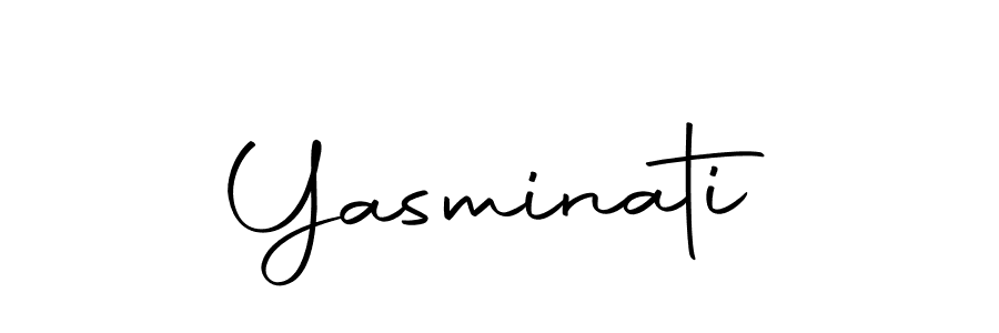 Make a beautiful signature design for name Yasminati. With this signature (Autography-DOLnW) style, you can create a handwritten signature for free. Yasminati signature style 10 images and pictures png