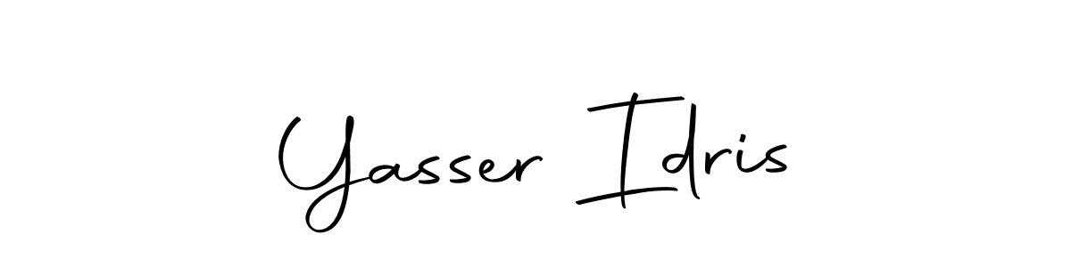 Make a beautiful signature design for name Yasser Idris. With this signature (Autography-DOLnW) style, you can create a handwritten signature for free. Yasser Idris signature style 10 images and pictures png