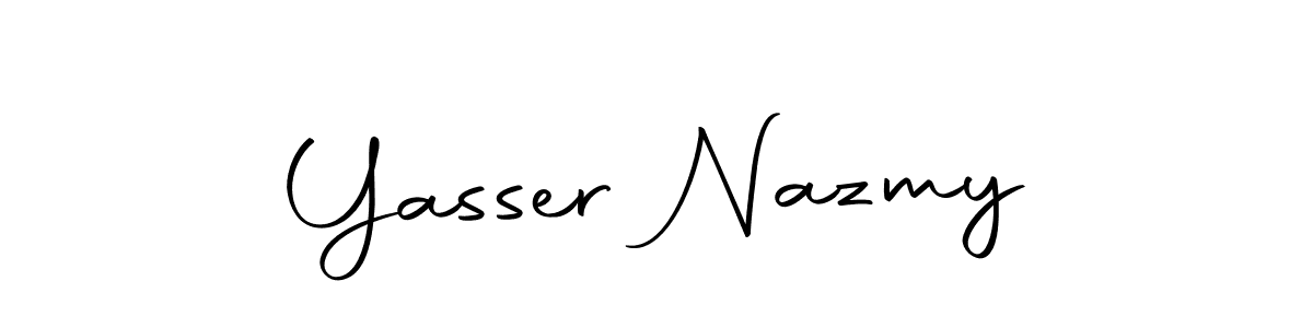 Use a signature maker to create a handwritten signature online. With this signature software, you can design (Autography-DOLnW) your own signature for name Yasser Nazmy. Yasser Nazmy signature style 10 images and pictures png