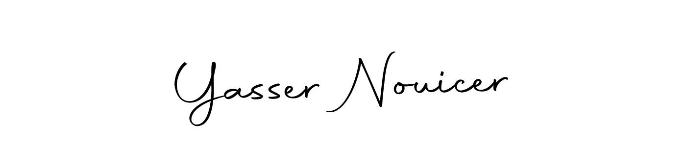 Design your own signature with our free online signature maker. With this signature software, you can create a handwritten (Autography-DOLnW) signature for name Yasser Nouicer. Yasser Nouicer signature style 10 images and pictures png