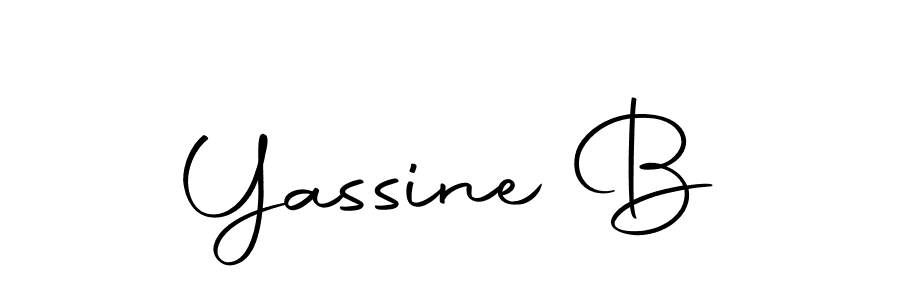 Use a signature maker to create a handwritten signature online. With this signature software, you can design (Autography-DOLnW) your own signature for name Yassine B. Yassine B signature style 10 images and pictures png