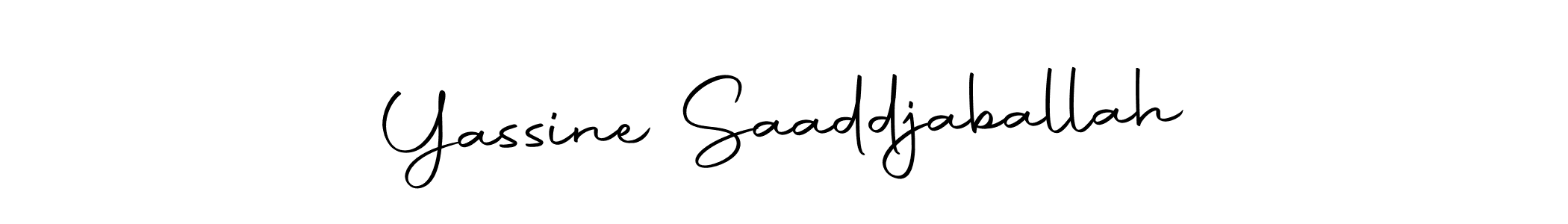 Use a signature maker to create a handwritten signature online. With this signature software, you can design (Autography-DOLnW) your own signature for name Yassine Saaddjaballah. Yassine Saaddjaballah signature style 10 images and pictures png