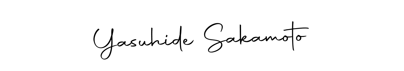 Yasuhide Sakamoto stylish signature style. Best Handwritten Sign (Autography-DOLnW) for my name. Handwritten Signature Collection Ideas for my name Yasuhide Sakamoto. Yasuhide Sakamoto signature style 10 images and pictures png