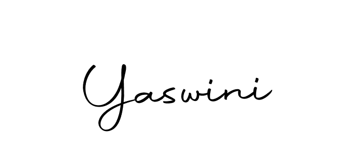 How to make Yaswini signature? Autography-DOLnW is a professional autograph style. Create handwritten signature for Yaswini name. Yaswini signature style 10 images and pictures png